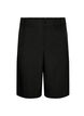 Losse Bermuda-shorts met hoge taille, Zwart, Packshot image number 0