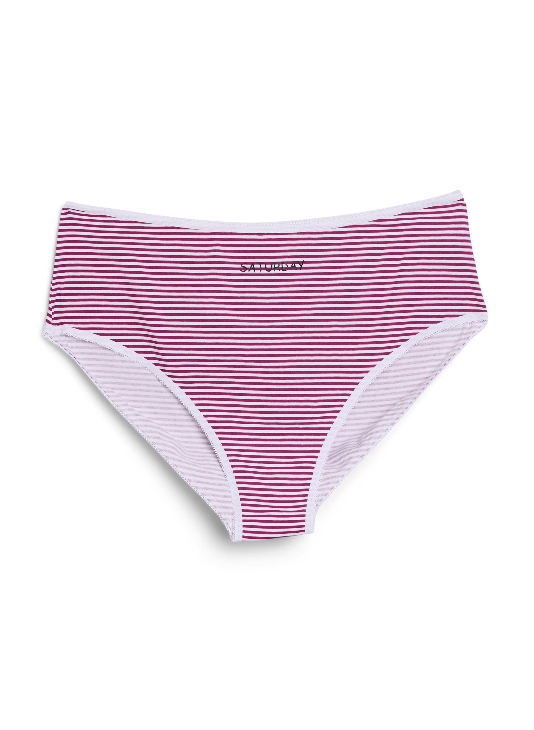 Zizzi 7-pack panties met normale taille, Blauw, Packshot image number 2
