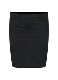 Nauwsluitende rok van viscose met split, Black