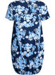 Katoenen jurk met korte mouwen en print, Blauw, Packshot image number 1