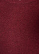 Gebreide blouse met golvende randen, Rood, Packshot image number 2