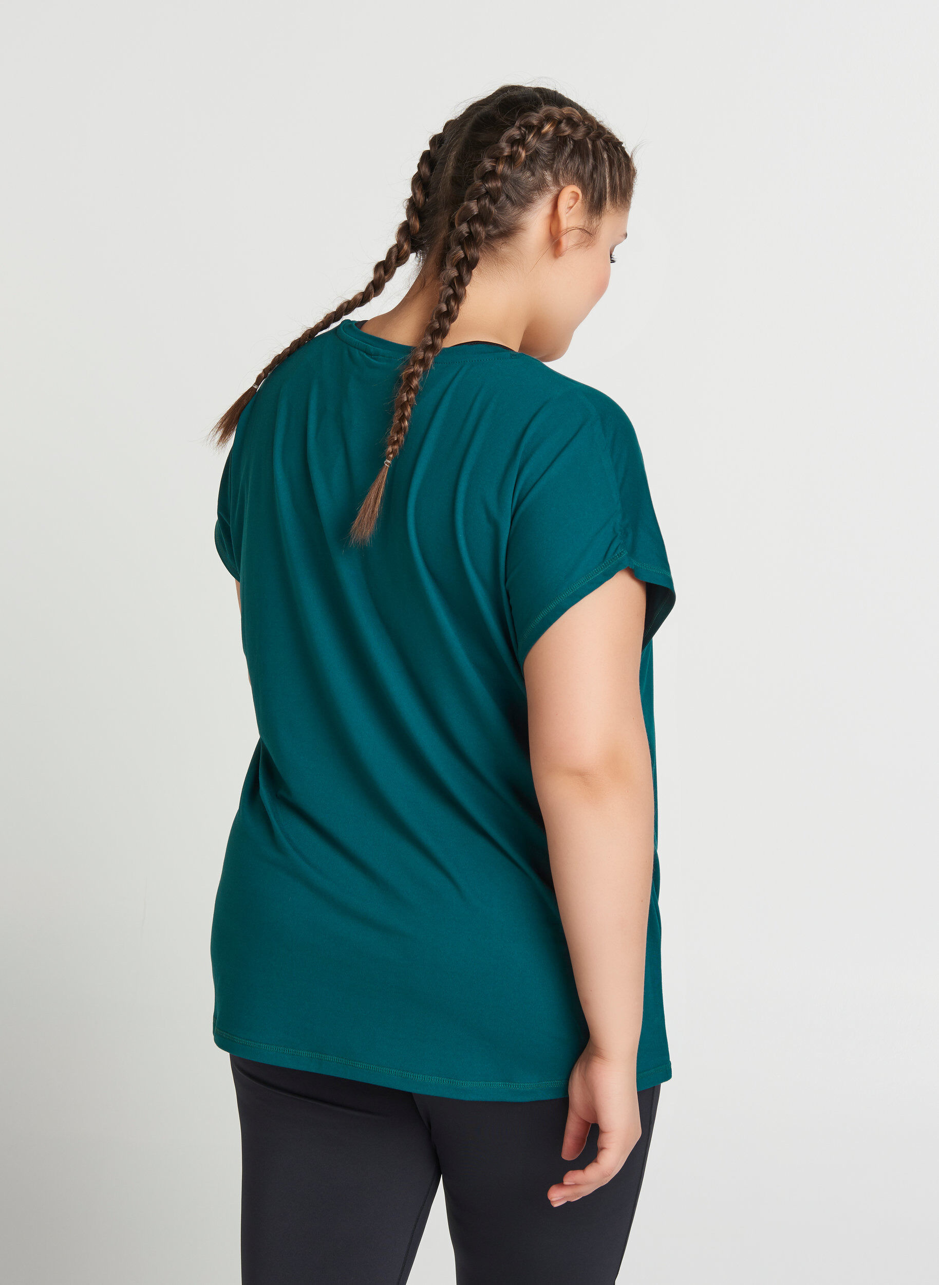 Zizzi T-shirt, Groen, Model image number 3
