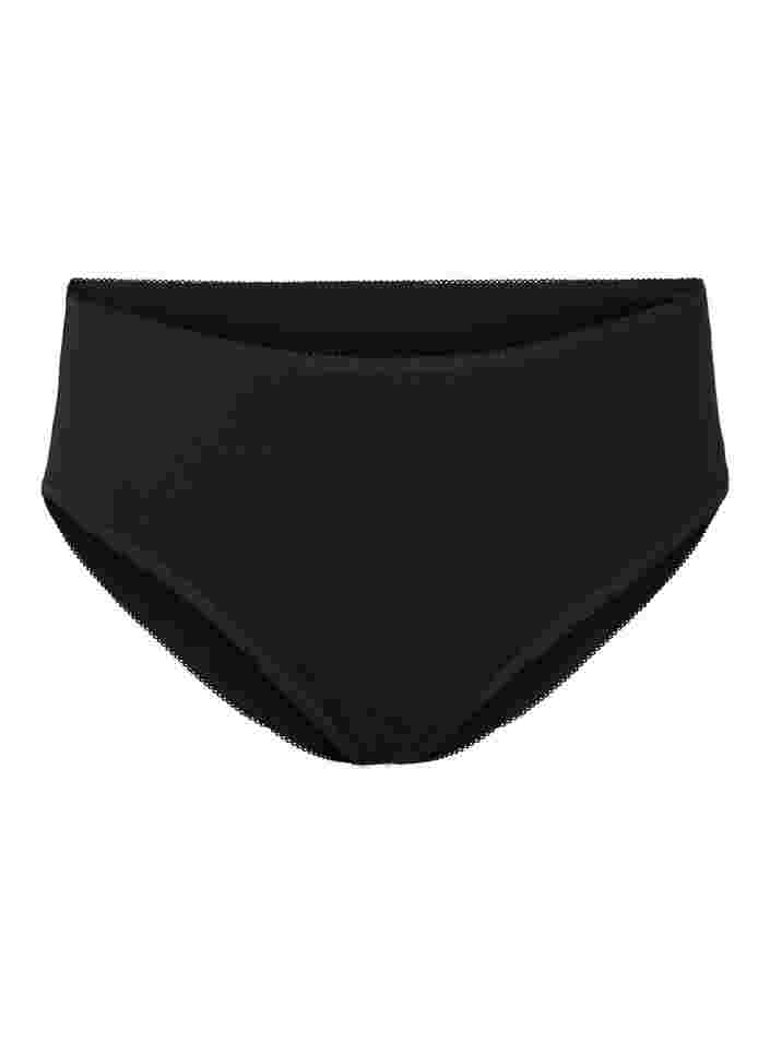 Set van 5 katoenen slips met regular waist, Black, Packshot image number 2
