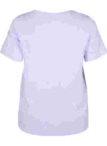 T-shirt in katoen met opdruk, Lavender COLOR, Packshot image number 1