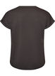 T-shirt met decoratieve print aan de voorkant, Grijs, Packshot image number 1