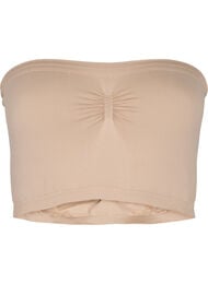 Bandeau topje, Beige