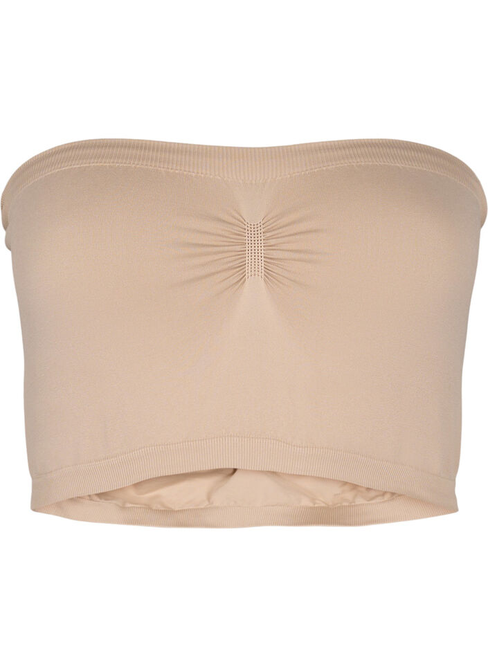 Bandeau topje, Beige, Packshot