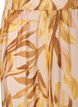Wijde broek met bladprint en hoge elastische taille, Geel, Packshot image number 2