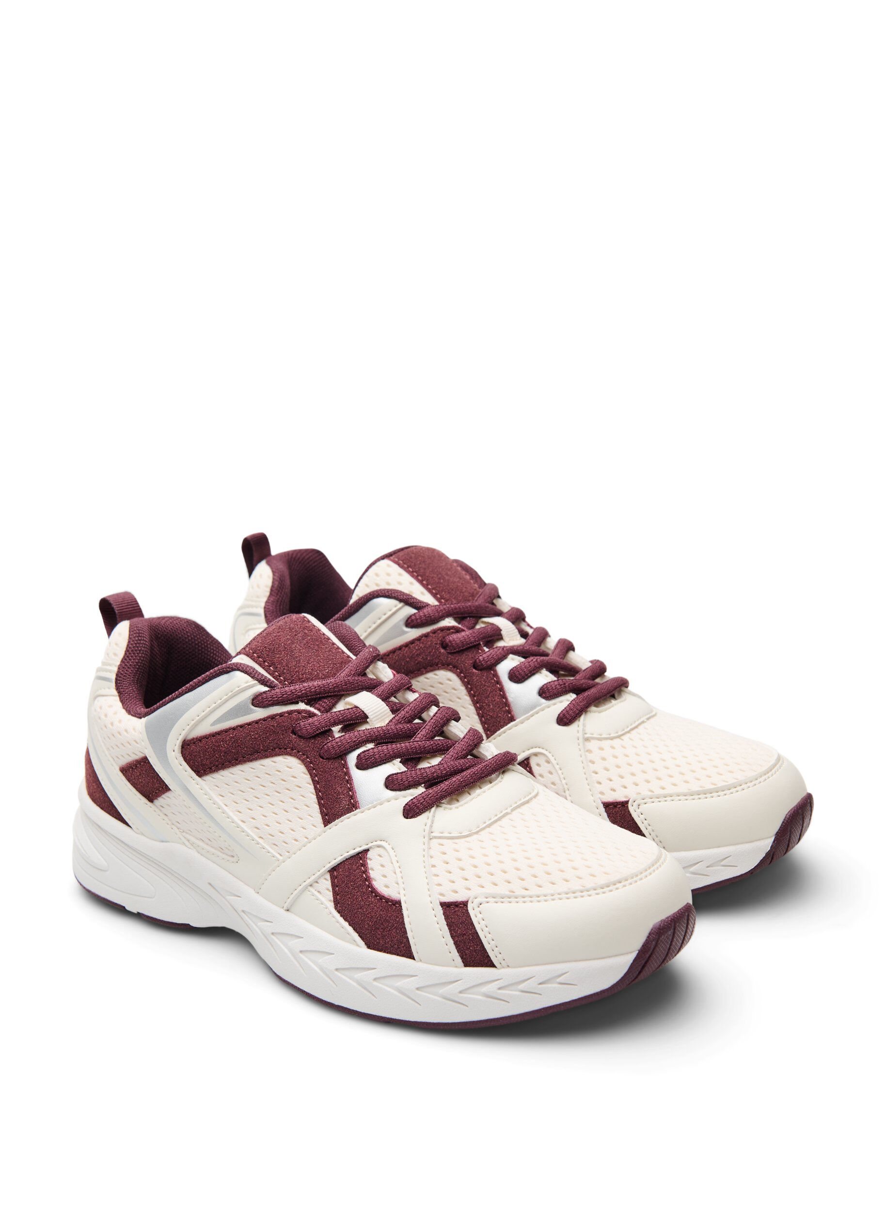 Zizzi Sportieve sneakers met mesh, Rood, Packshot image number 1