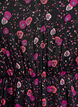 Chiffon jurk met bloemenprint en lange mouwen, Zwart, Packshot image number 2
