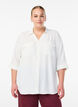 FLASH - Shirt met 3/4 mouwen en borstzakken, Vanille, Model image number 0