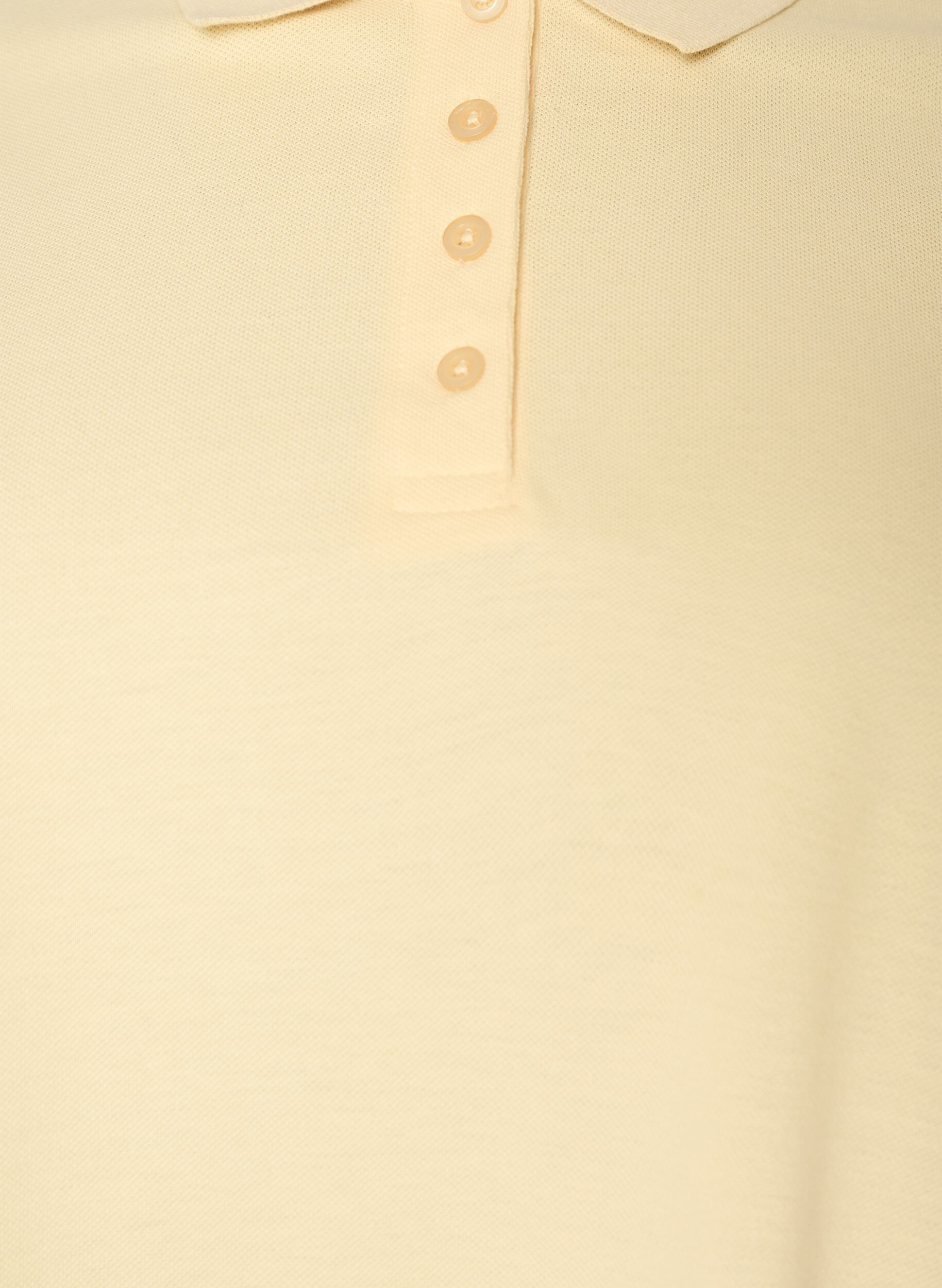 Zizzi Polo met korte mouwen, Geel, Packshot image number 2