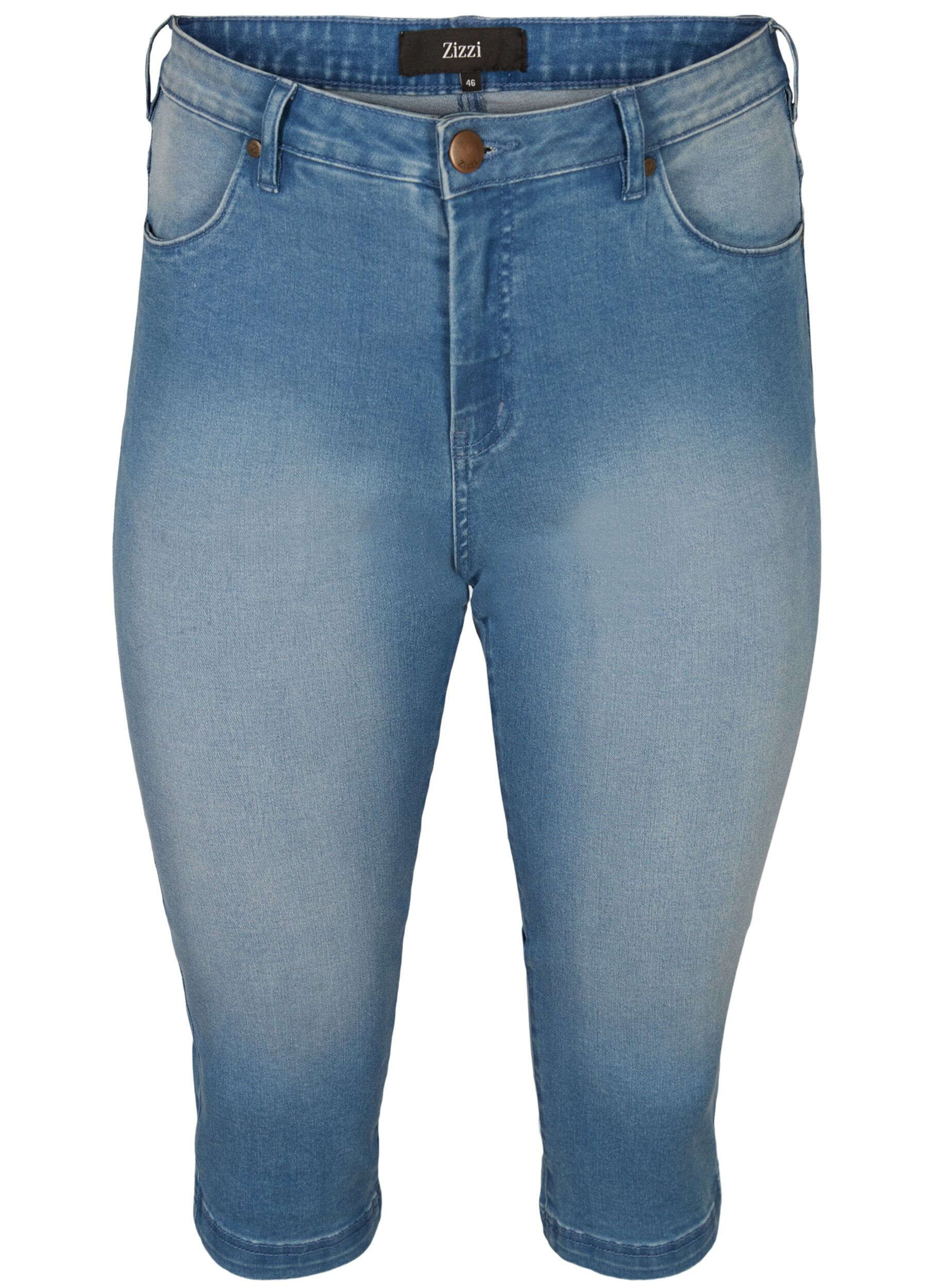 High waist Amy capri jeans met super slim fit