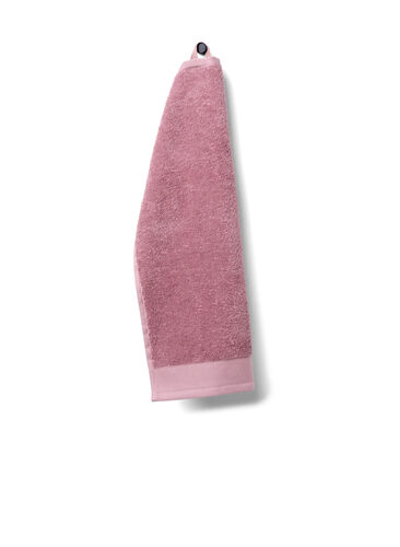 Handdoek in katoenen badstof, Deauville Mauve, Packshot image number 0
