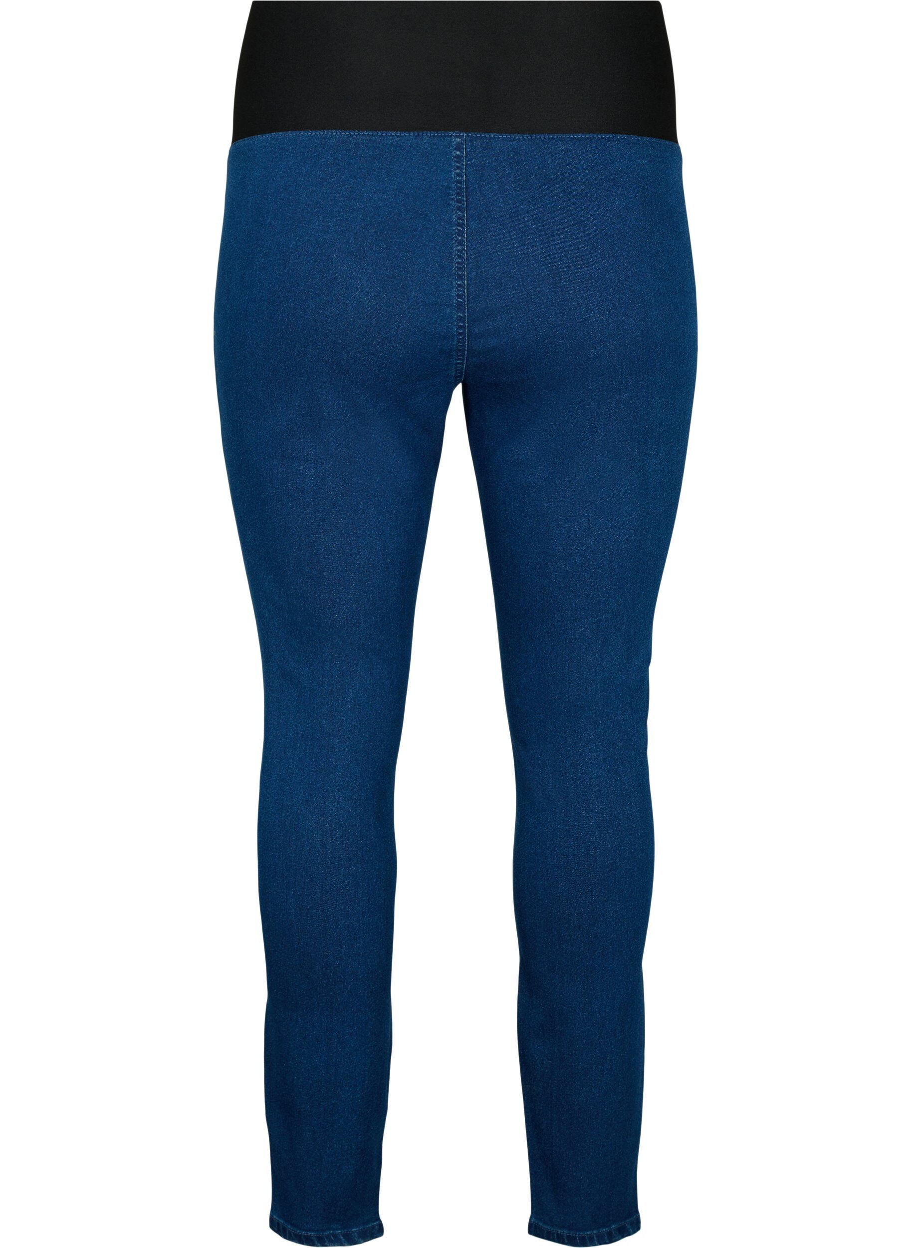 Zizzi FLASH - Jeggings met brede elastische tailleband, Blauw, Packshot image number 1