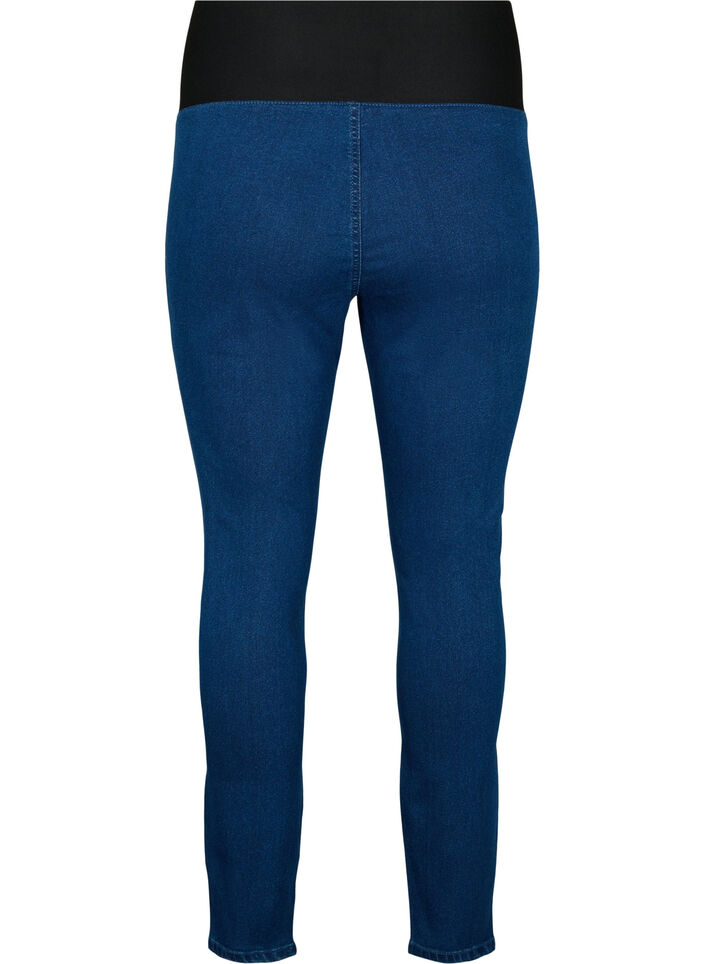 FLASH - Jeggings met brede elastische tailleband, Blauw, Packshot image number 1