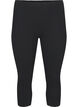 Basic 3/4 viscose leggings, Black, Packshot image number 0