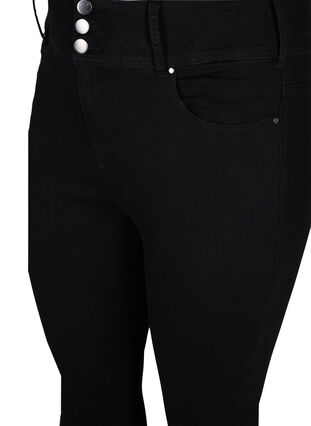 Super slim Bea jeans met extra hoge taille, Black, Packshot image number 2