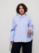 Losvallend shirt met strik, Blauw, Model image number 0