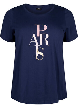 Katoenen T-shirt met tekstopdruk, Medieval B. w. Paris, Packshot image number 0