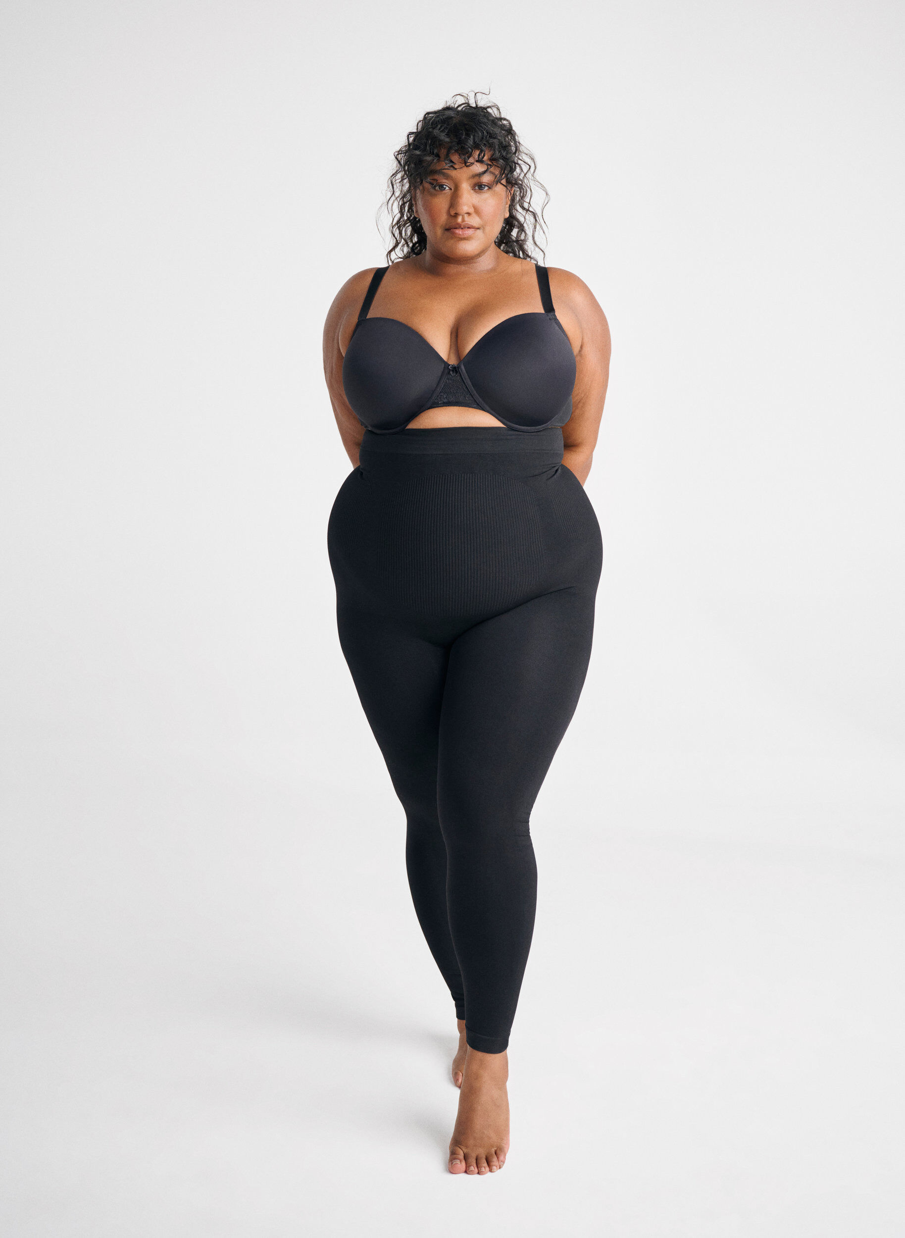 Zizzi Shapewear legging met hoge taille, Zwart, Image image number 0