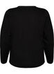 Fijngebreid cardigan met decoratieve knopen, Zwart, Packshot image number 1