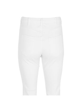 High waist Amy capri jeans met super slim fit, Bright White, Packshot image number 1