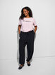 T-shirt met print, Roze, Model image number 1