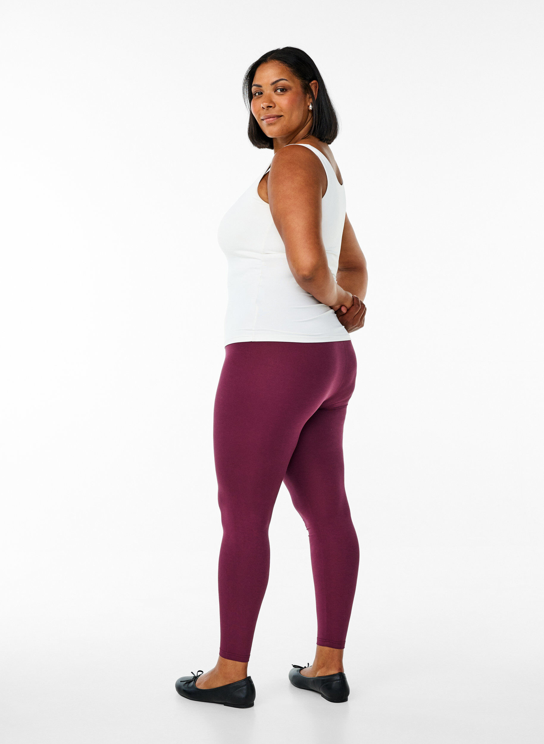 ZizziBasislegging van viscose, Rood, Model image number 2