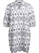Jurk met contrasterende broderie anglaise, White w. Navy Blazer, Packshot image number 0