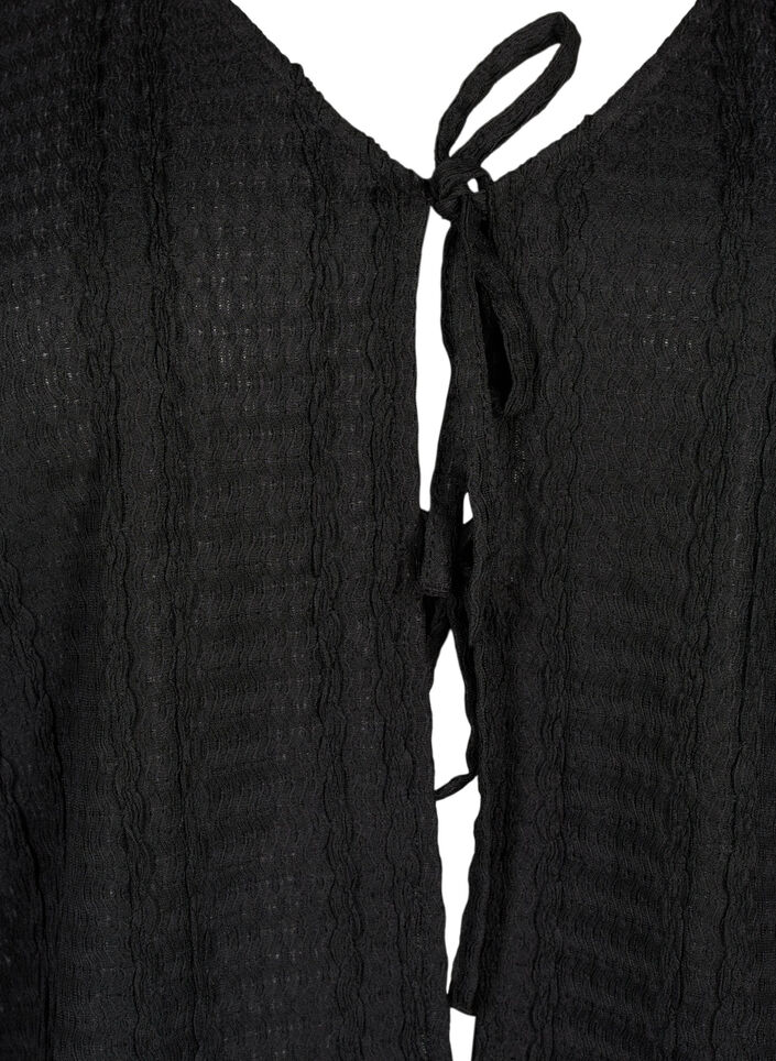 Vest met strikjes, Black, Packshot image number 2