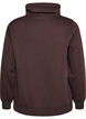 Sweatshirt met hoge kraag en zakken, Bruin, Packshot image number 1