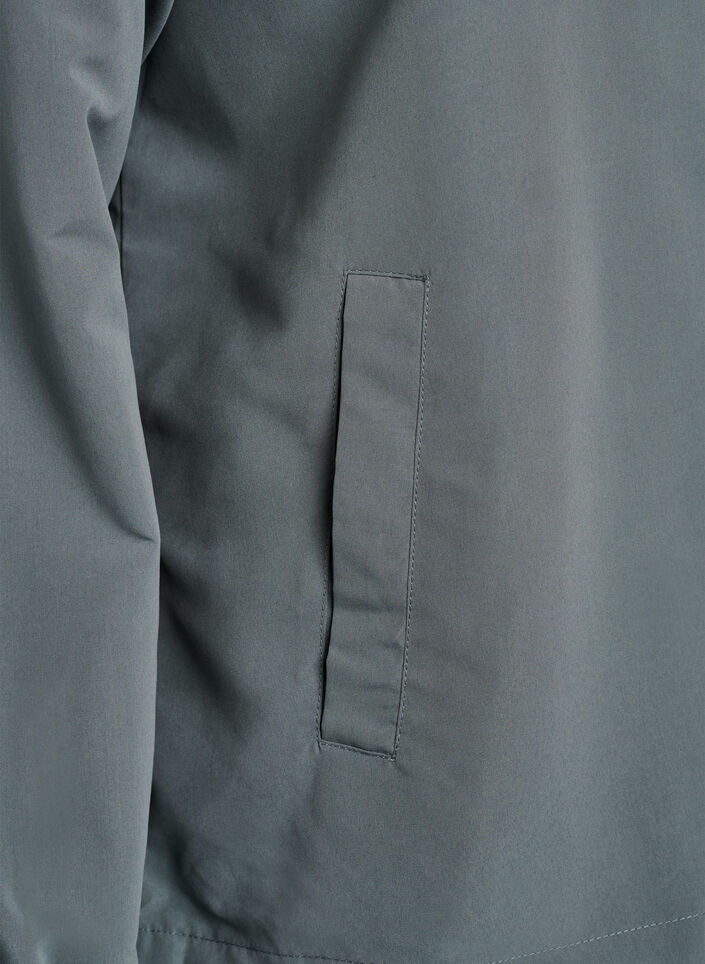 Lichtgewicht jas met een capuchon en ritssluiting, Groen, Packshot image number 3