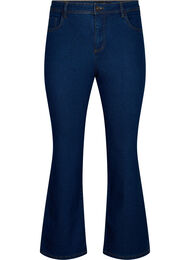 FLASH - Hoog getailleerde jeans met bootcut, Blue denim