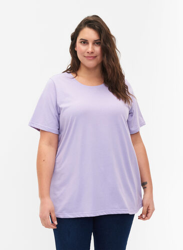FLASH - T-shirt met ronde hals, Lavender, Model image number 0