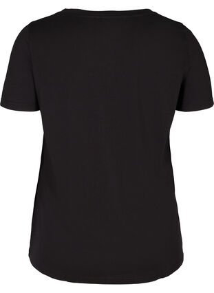 Katoenen t-shirt met print, Black, Packshot image number 1