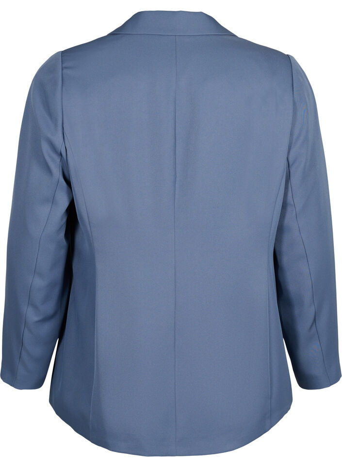 FLASH - Eenvoudige blazer met knoop, Blauw, Packshot image number 1