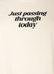 Katoenen T-shirt met tekstprint, Wit, Packshot image number 2