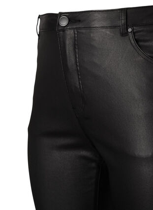Ellen jeans met coating en bootcut, Black, Packshot image number 2
