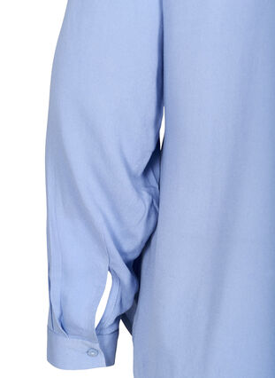 Viscose blouse met borstzakken, Blue Heron, Packshot image number 3