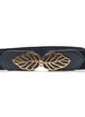 Elastische taille riem met gouden gesp, Black, Packshot image number 1