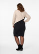 Colourblock jurk met hoge hals, Black w. P.Cashmere, Model image number 1