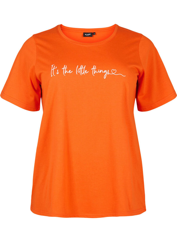FLASH - T-shirt met motief, Orange.com, Packshot image number 0