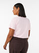 Organisch katoenen T-shirt met print aan de voorkant, Roze, Model image number 2
