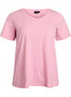 Effen basic katoenen T-shirt, Roze, Packshot image number 0