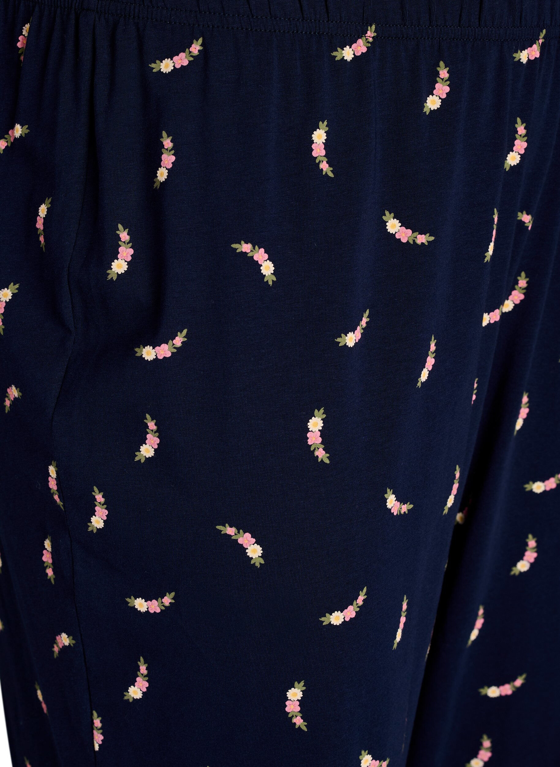 ZizziBedrukte pyjamabroek, Blauw, Packshot image number 2