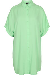 Lange viscose blouse met 2/4 mouwen, Summer Green