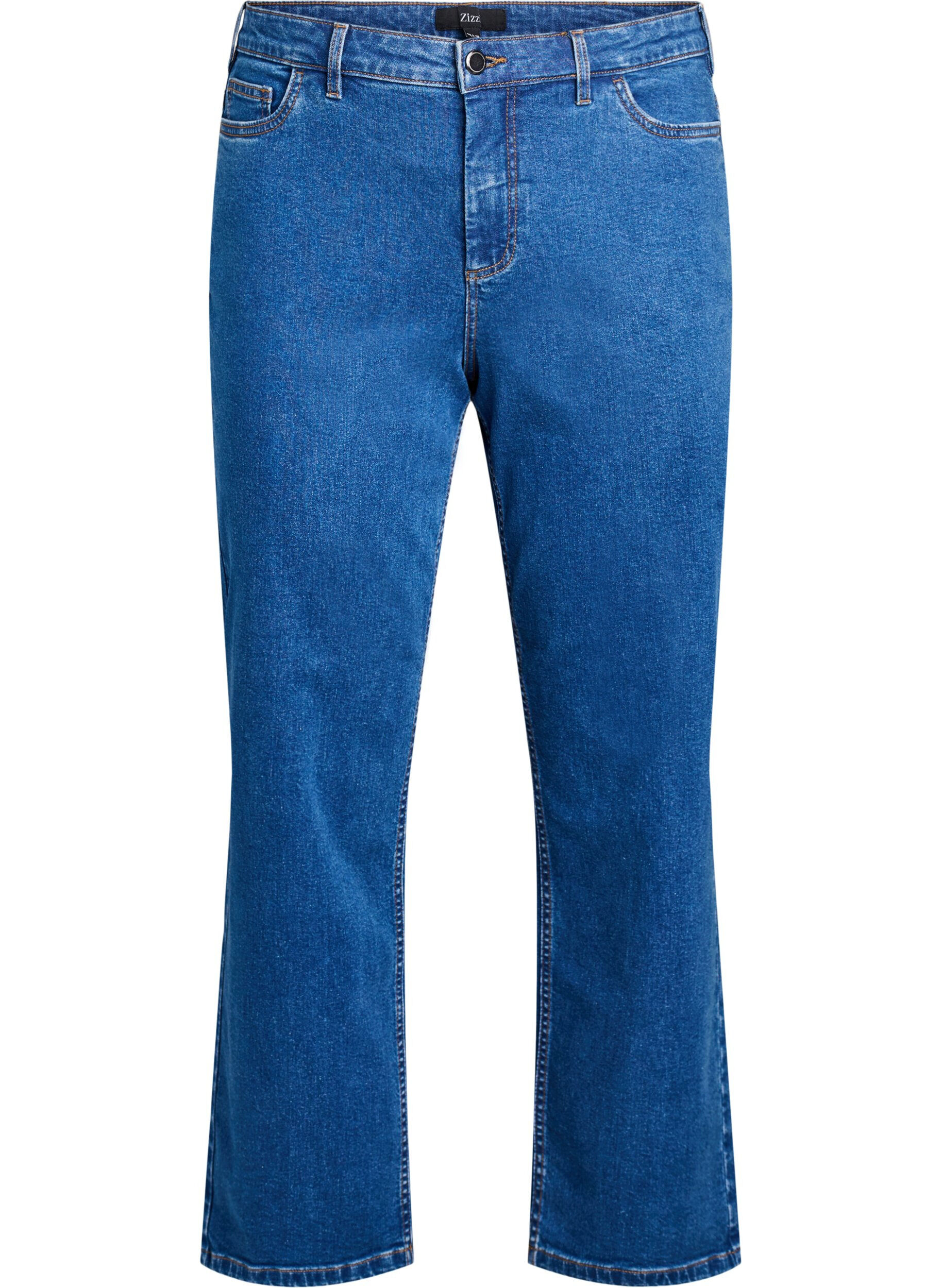 High-waisted Gemma jeans met een regular fit