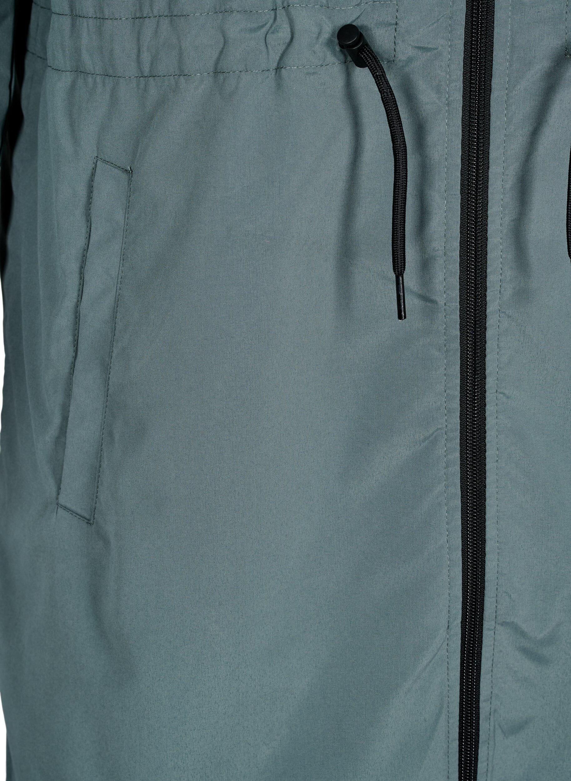 Zizzi FLASH - Waterafstotende parka met capuchon, Groen, Packshot image number 3