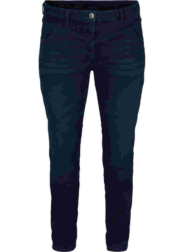 Extra slim fit Sanna jeans met normale taille, Dark blue, Packshot image number 0